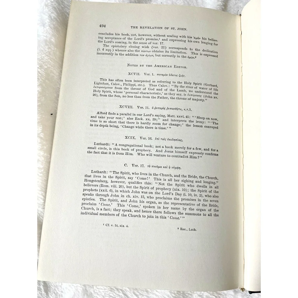 meyers‎ commentary of the new testament revelation VOL XI 1980 Edition